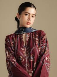 Coco by Zara Shahjahan Winter Unstitched Dhanak  3Pc Suit (HR0010)