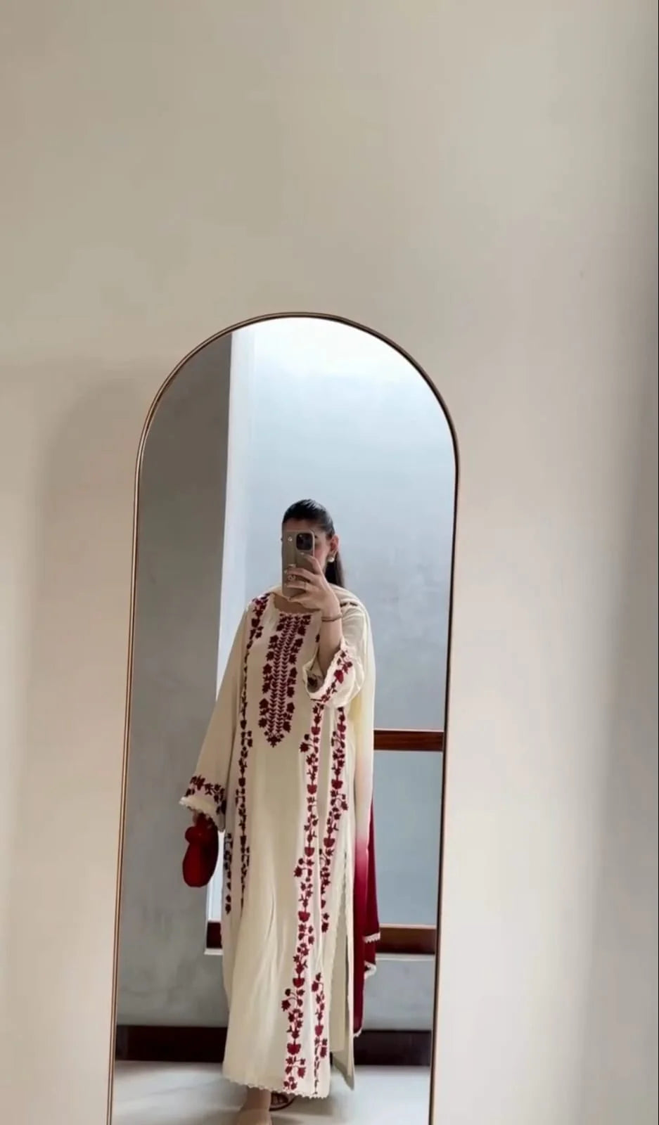 Aizal Luxury 3-Pcs winter Embroidery Dress (HR009)