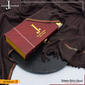 J. Premium Men’s shawl with premium box (Mahroon)