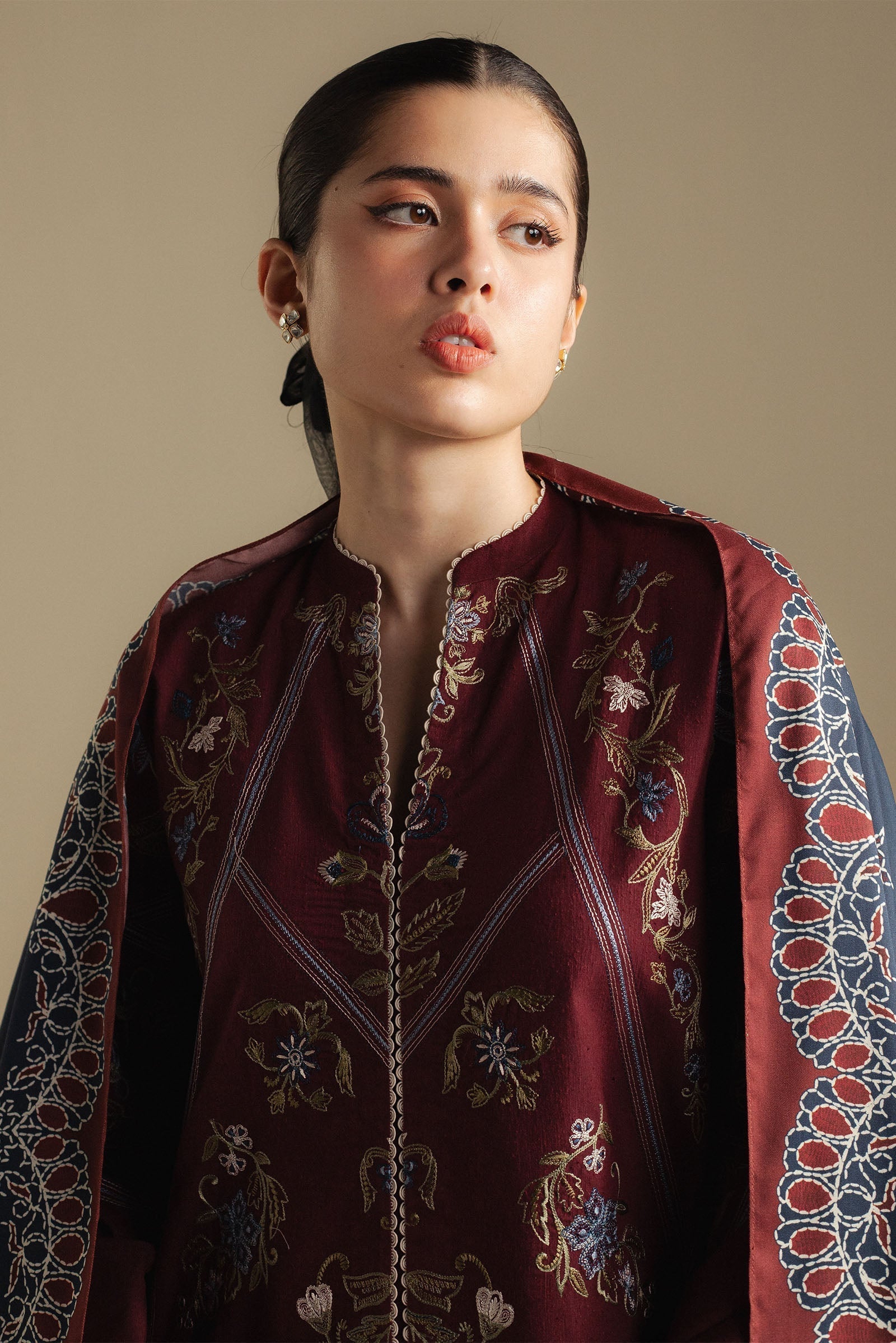 Coco by Zara Shahjahan Winter Unstitched Dhanak  3Pc Suit (HR0010)