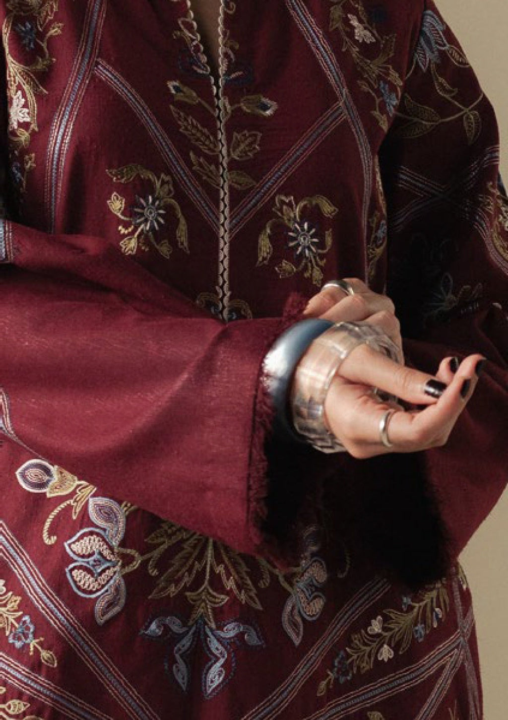 Coco by Zara Shahjahan Winter Unstitched Dhanak  3Pc Suit (HR0010)