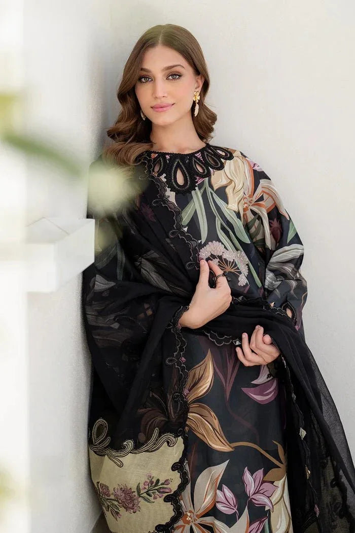 Baroque Luxury Lawn Embroidered 3 Piece Unstitched HR-4090