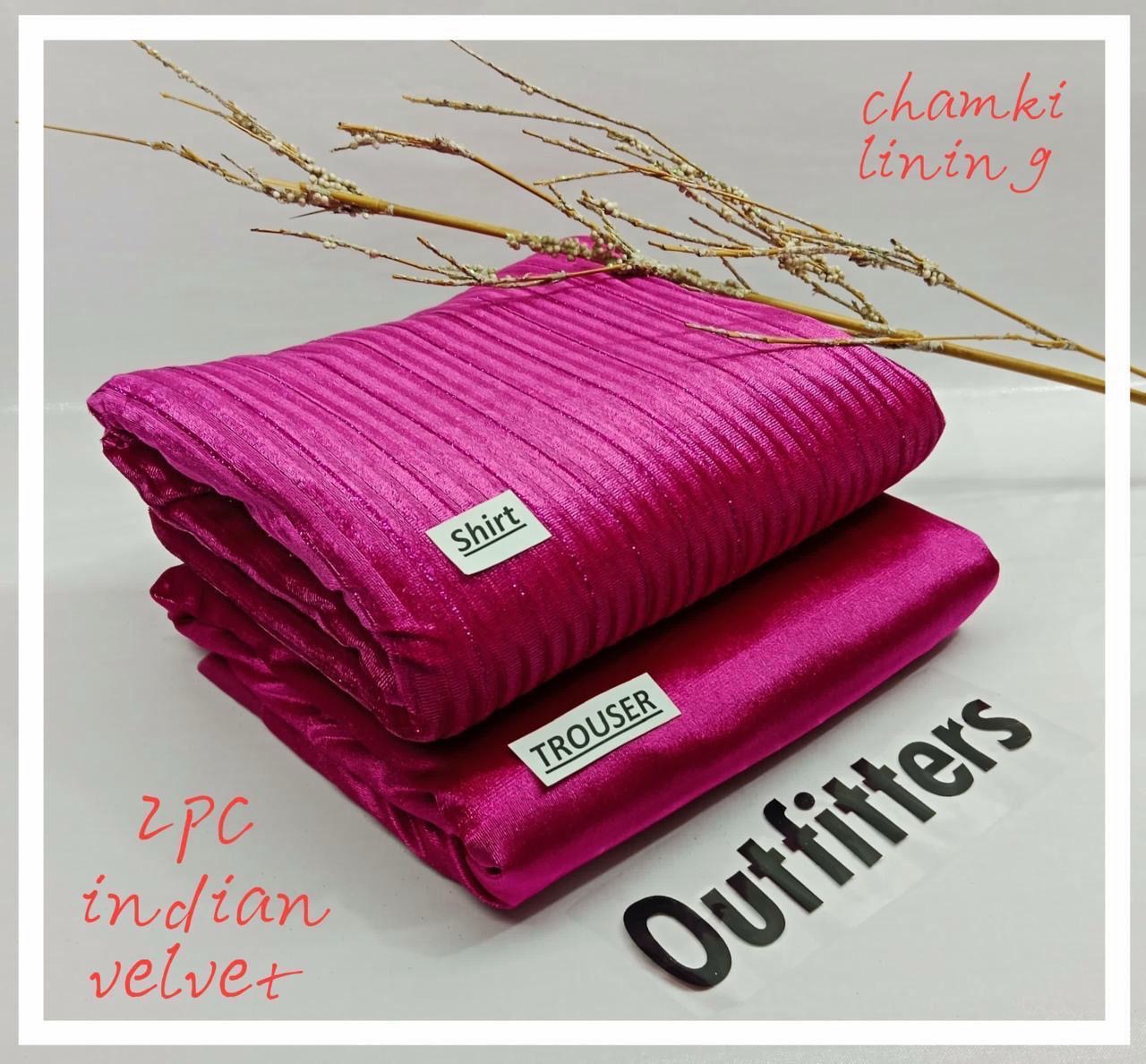 Indian valvet chamki lining 2pc