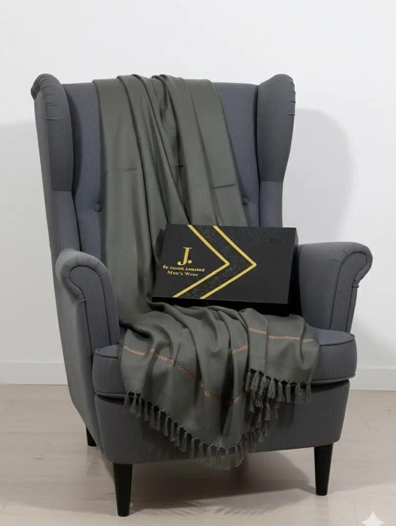 J. Premium men’s shawl  with box packing /-