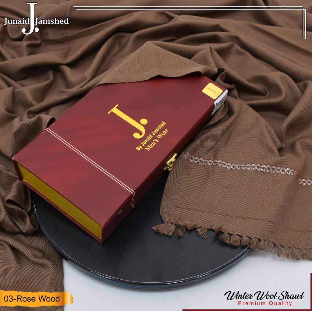 J. Premium men’s shawl with premium box (Rose wood)